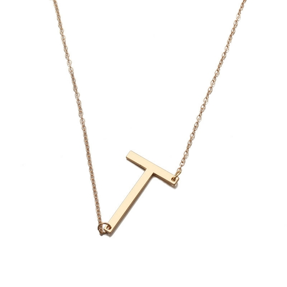 Jewelry - Letter T - Pendant Fashion Necklace